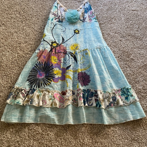 Y2K boutique babydoll flower dress size small - Picture 4 of 8